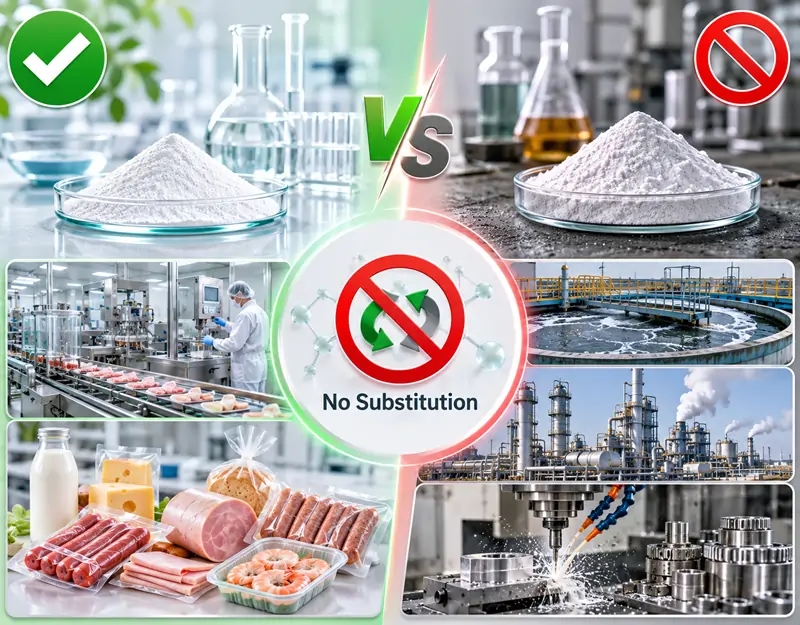 The difference between food-grade and industrial-grade phosphates Разница между пищевыми и промышленными фосфатами