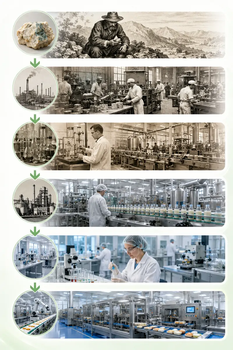 The history of phosphate development История развития фосфатов
